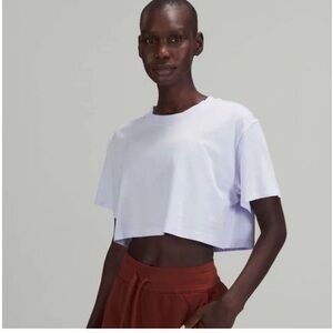 Lululemon All Yours Periwinkle Pastel Blue Women's Crop Top